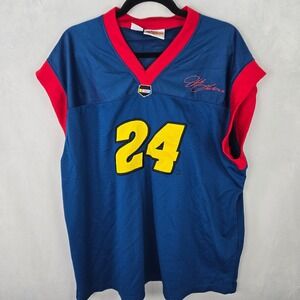 Winner's Circle Jeff Gordon‎ NASCAR #24 Mesh Racing Jersey Blue Red Mens Large